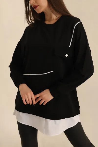 Siyah Garnili Yeni Sezon İki İp Tunik 245354