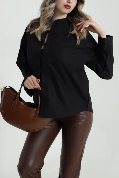 siyah-hakim-yaka-poplin-kadin-ceket-484966