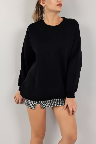 Siyah İçi Şardonlu Bayan Sweat 142961