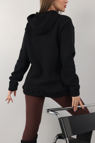 Siyah İçi Şardonlu Bayan Sweat -T 149388