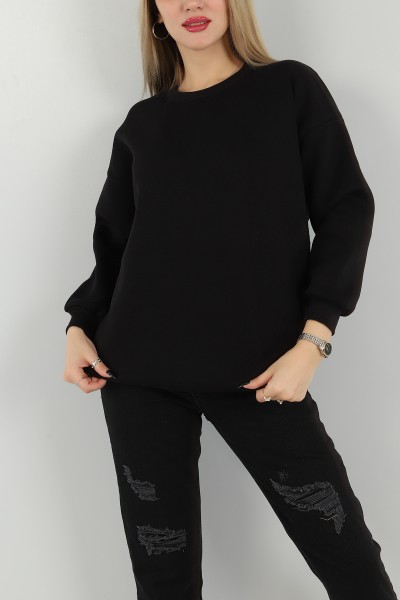 Siyah İçi Şardonlu Sweat Tunik 148237