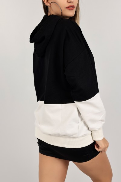 Siyah İki İp Bayan Sweat 141704