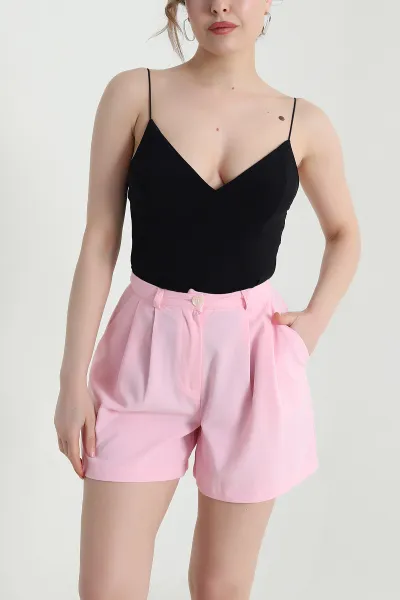 Siyah İp Askılı Kadın Sandy Zıbın Bluz 459284