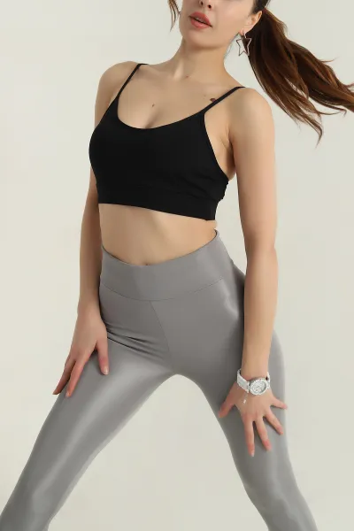 Siyah İp Askılı Pedli Büstiyer 411374