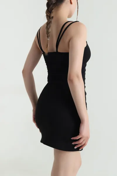 Siyah İp Askılı Sandy Kadın Bluz 476461