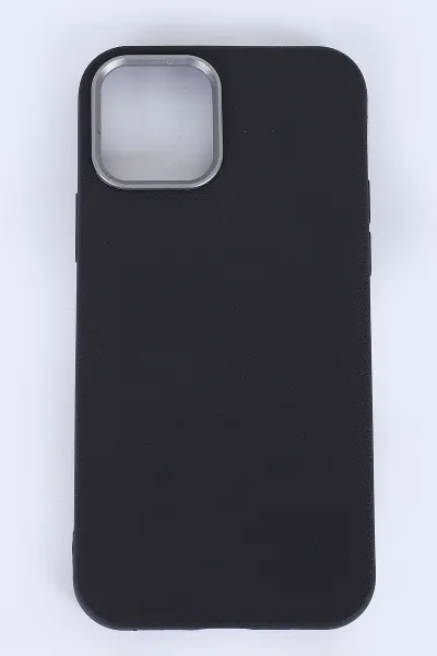 Siyah İPhone 15 Pro Max Uyumlu Armory Serisi Sert Slikon Telefon Kılıfı 390244