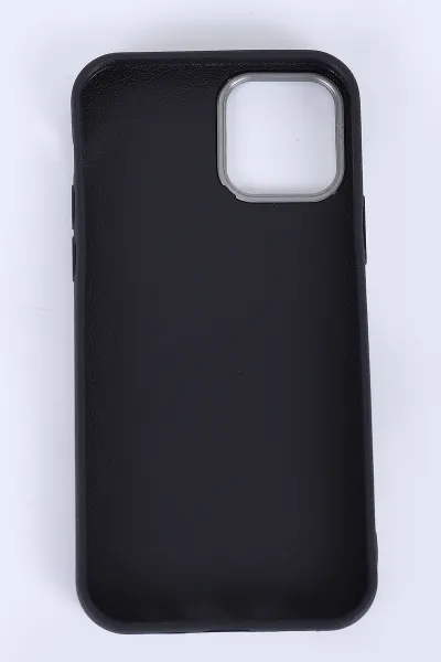 Siyah İPhone 16 Pro Max Uyumlu Armory Serisi Sert Slikon Telefon Kılıfı 390256