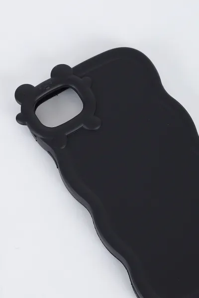 Siyah Iphone 7 Iphone 8 ve Iphone SE Uyumlu Micky Mouse Serisi Yumuşak Slikon Telefon Kılıfı 391221
