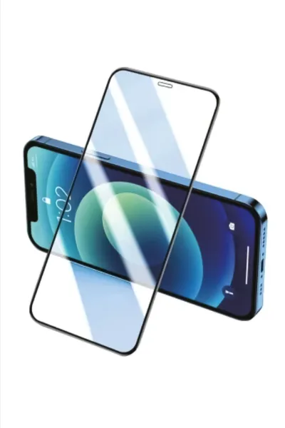 Siyah İphone 7  Uyumlu 0.3mm Anti-Static 9h HD Glass Cam Ekran Koruyucu 431398