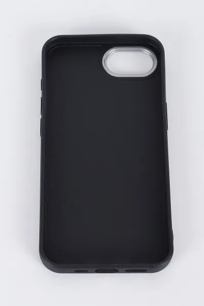 Siyah İPhone SE4 16E Uyumlu Armory Serisi Sert Slikon Telefon Kılıfı 396955