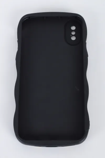 Siyah iPhone XS Uyumlu Daffy Serisi Yumuşak Silikon Telefon Kılıfı 391261