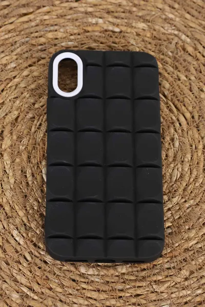 siyah-iphone-xs-uyumlu-karme-serisi-sert-silikon-telefon-kilifi-404006