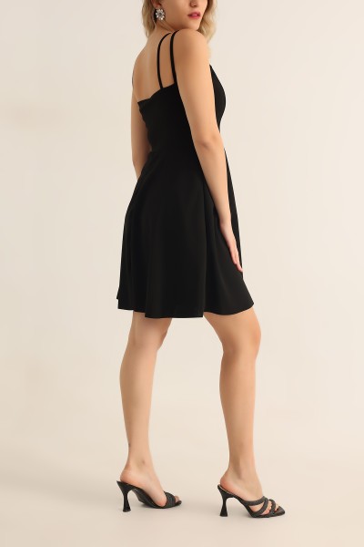 Siyah İthal Crep Abiye 179803