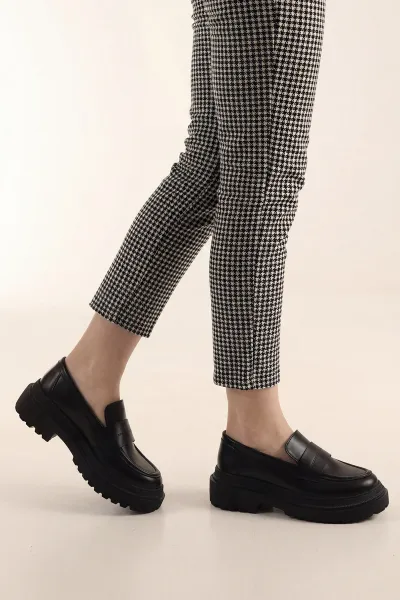 Siyah Kadın Loafer Ayakkabı 435949