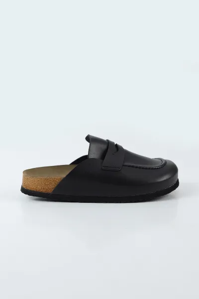 Siyah Kadın Loafer Terlik 500438