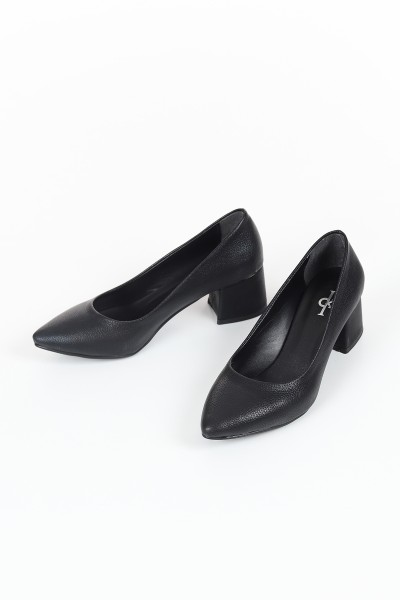 Siyah Kadın Topuklu Ayakkabı 126100