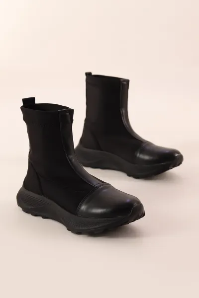 Siyah Kalın Taban Scuba Bot 405629