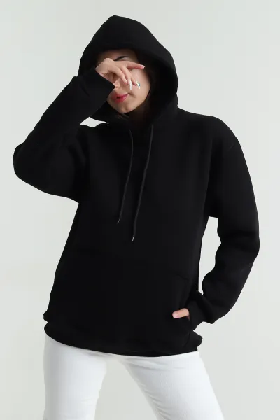 siyah-kapsonlu-sardonlu-uc-ip-kadin-sweat-484640