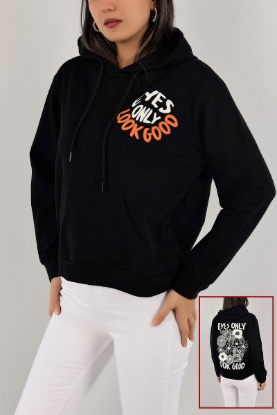 siyah-kapusonlu-iki-ip-bayan-sweat-136601