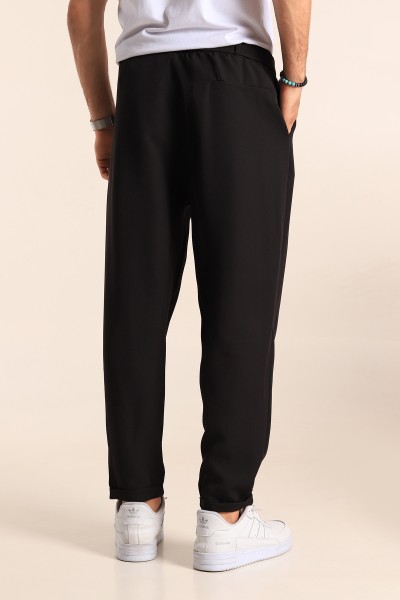 Siyah Kemerli Jogger Erkek Pantolon 187812
