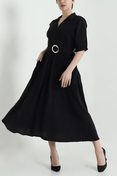 siyah-kemerli-modal-kadin-elbise-446685
