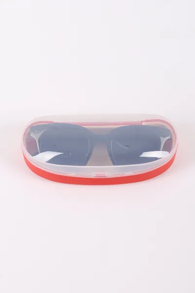 Siyah Kemik Çerçeveli  Kutulu  Unisex  Güneş Gözlüğü 445309