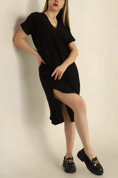 siyah-keten-kumas-elbise-251730
