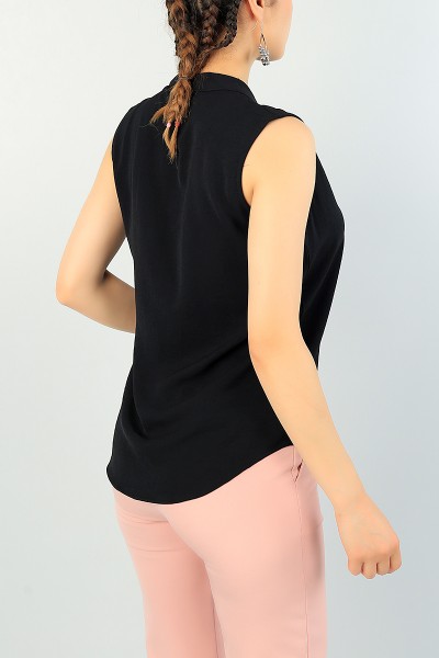 Siyah Kolsuz Aerobin Bluz 67994