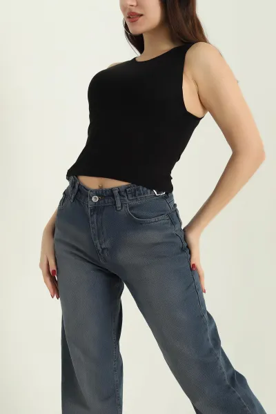 Siyah Kolsuz Likralı Crop 335298