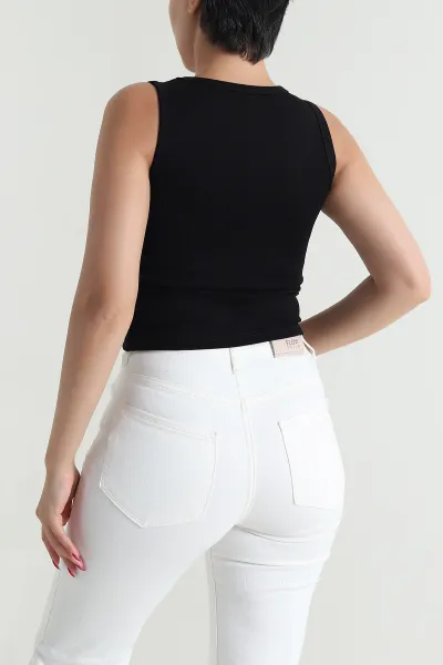 Siyah Likralı Modal Kadın Atlet 476466