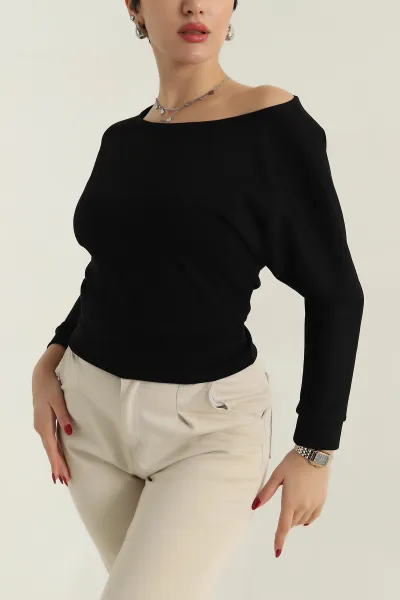 Siyah Likralı Modal Kadın Badi 413953
