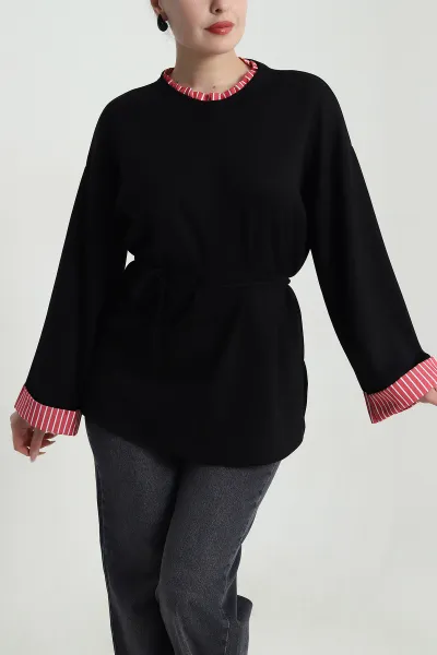 Siyah Likralı Modal Kadın Tunik 492482