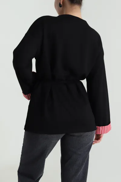 Siyah Likralı Modal Kadın Tunik 492482