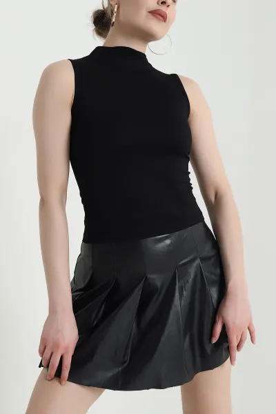 siyah-likrali-oysho-kolsuz-kadin-bluz-453028