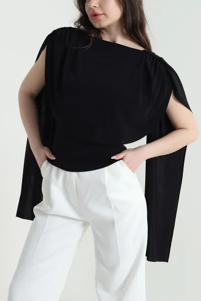 siyah-likrali-sandy-kolsuz-kadin-bluz-453636
