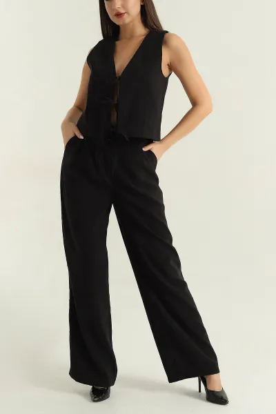 siyah-modal-baglamali-yelek-pantolon-kadin-ikili-takim-372956