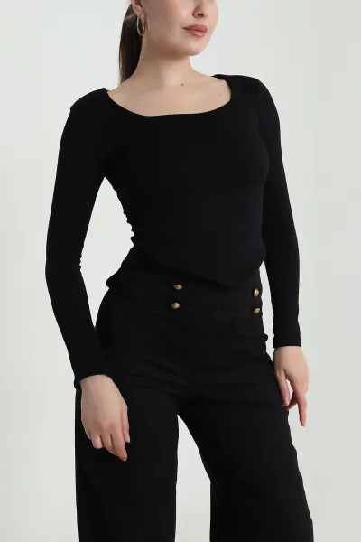 Siyah Modal Kadın Bluz 484360
