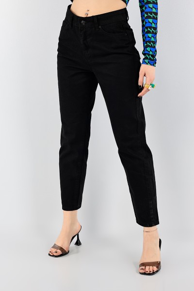 Siyah Mom Kot Pantolon 96022