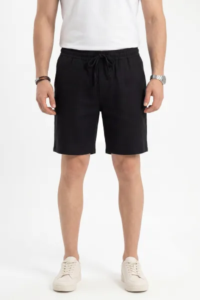 siyah-muslin-keten-belden-baglamali-erkek-sort-468501