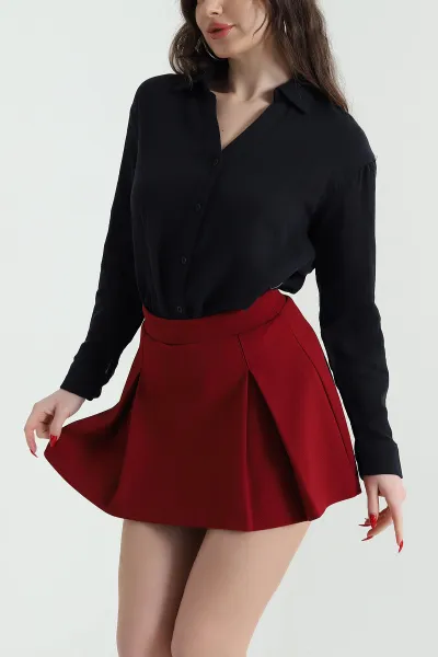siyah-muslin-keten-pileli-kadin-gomlek-444366