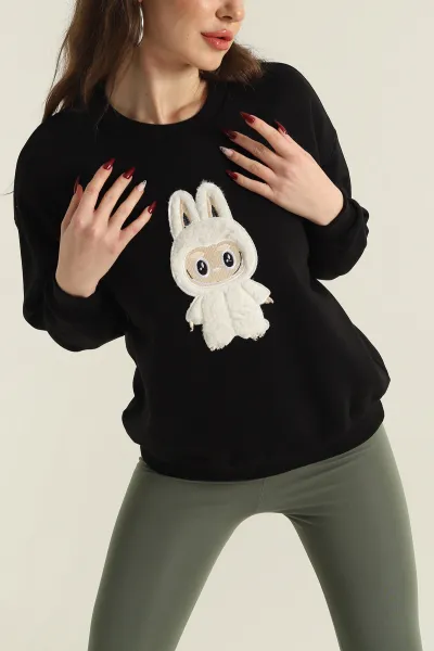 siyah-nakisli-sardonlu-uc-ip-kadin-sweat-418344
