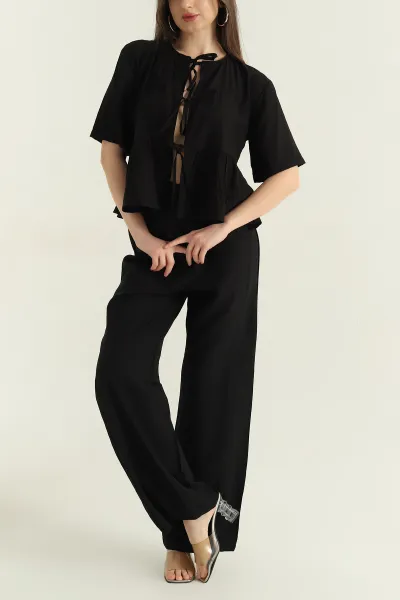 siyah-onu-baglamali-cilek-bluz-pantolon-kadin-ikili-takim-360870