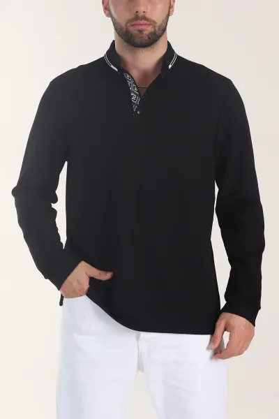 siyah-osyho-kumas-cizgili-polo-yaka-erkek-sweatshirt-406058