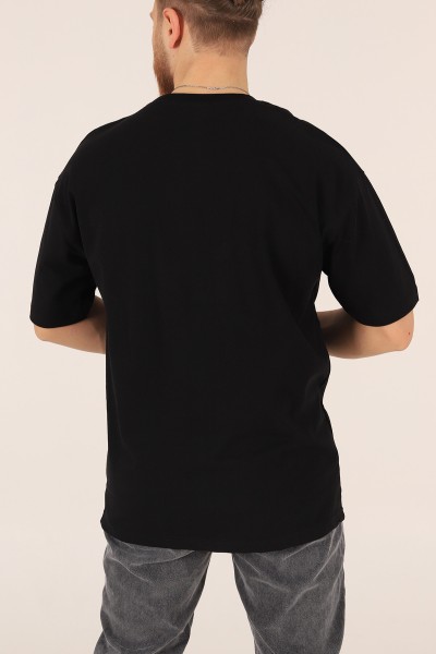 Siyah Oversize Erkek Tişört 170987