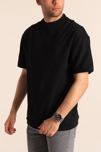 Siyah Oversize Erkek Tişört 181807