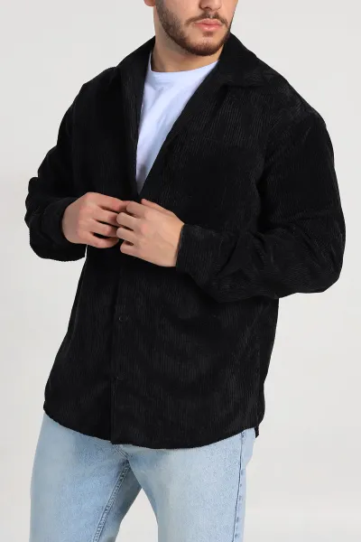 siyah-oversize-fitilli-kadife-cep-detayli-erkek-gomlek-318407