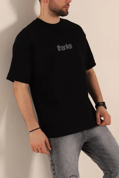 siyah-oversize-iki-ip-sirt-kabartma-yazi-detayli-erkek-tisort-266871