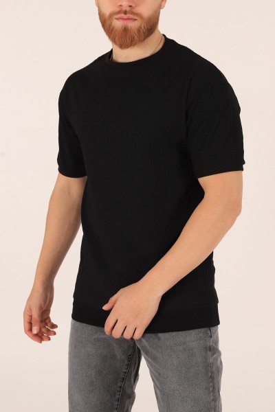 siyah-oversize-kollari-lastikli-erkek-tisort-174383