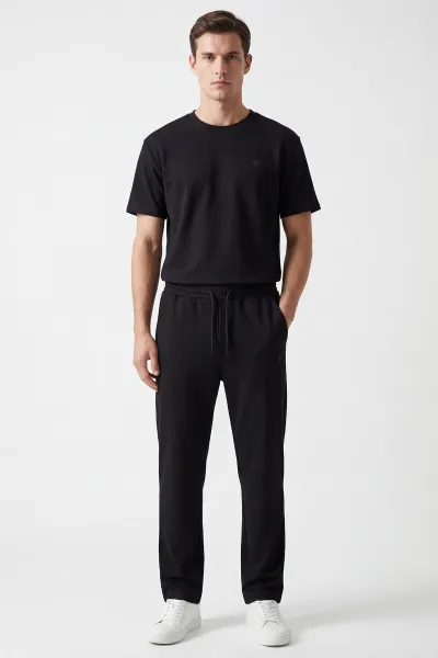 Siyah Oysho Kumaş Oversize  Erkek İkili Takım 443308