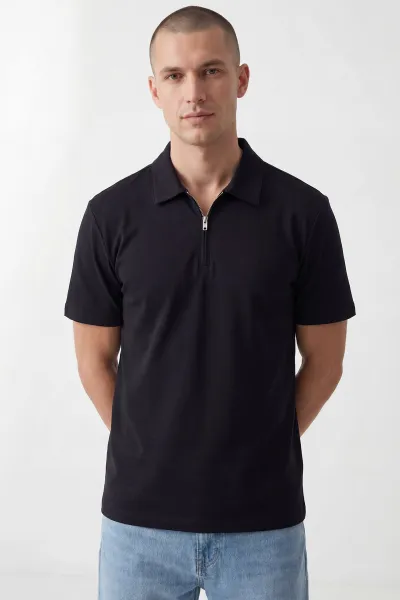siyah-oysho-kumas-polo-yaka-erkek-tisort-450520